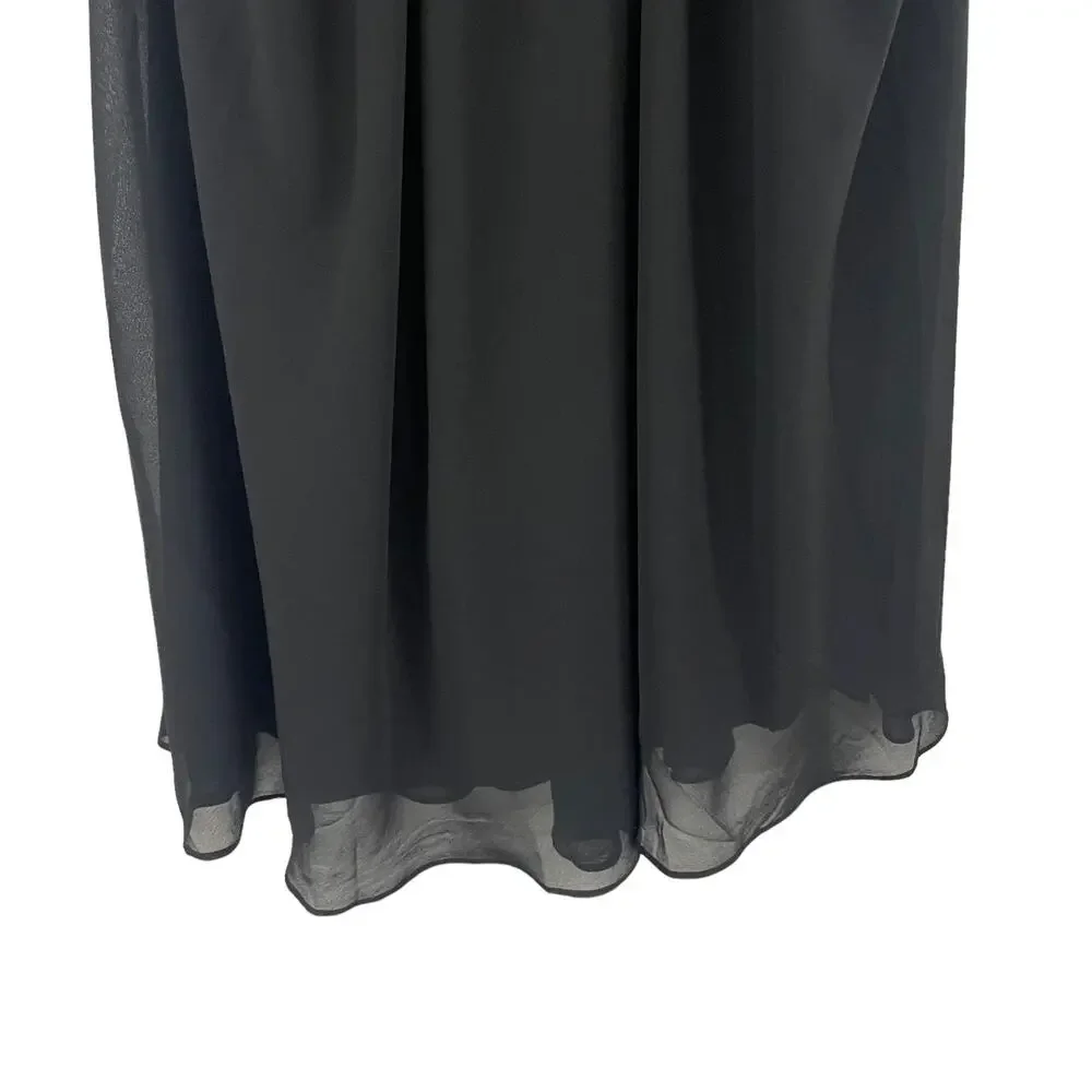 Scarlett Nite Sleeveless Beaded Neckline Black Cocktail Dress Womens 12